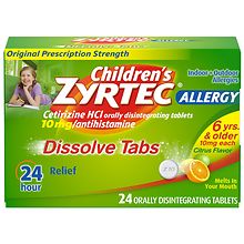 Zyrtec 24 Hour Allergy Dissolve Tablets Citrus | Walgreens