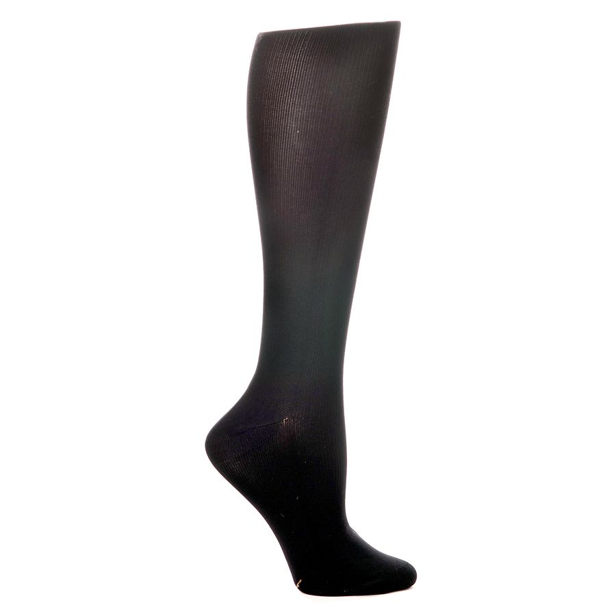 Celeste Stein Solid 15-20mmhg Compression Socks Black