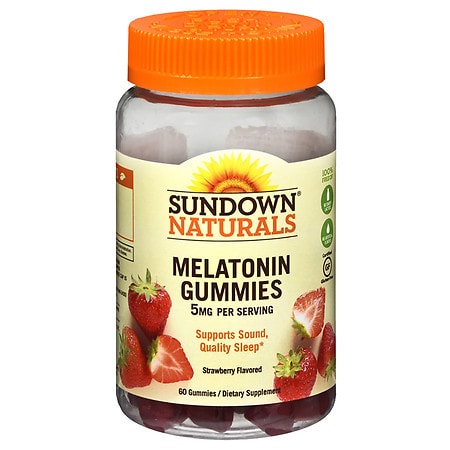 Sundown Naturals Melatonin 5mg Gummies Strawberry