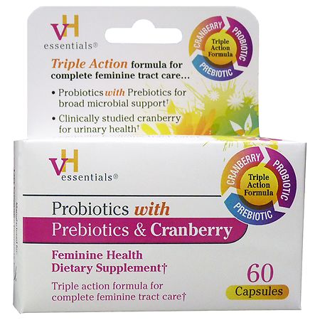 VH essentials Probiotics with Prebiotics & Cranberry Feminine Health, Capsules