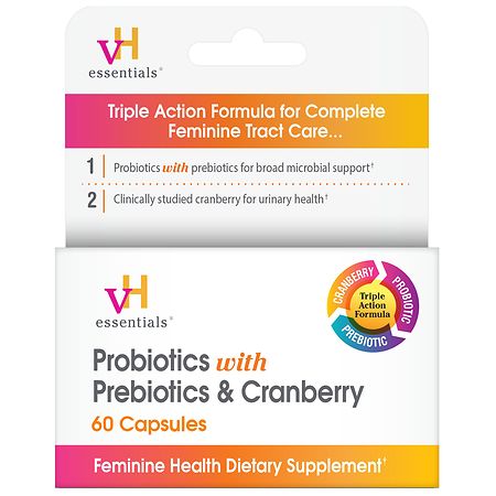 VH essentials Probiotics with Prebiotics & Cranberry Feminine Health, Capsules