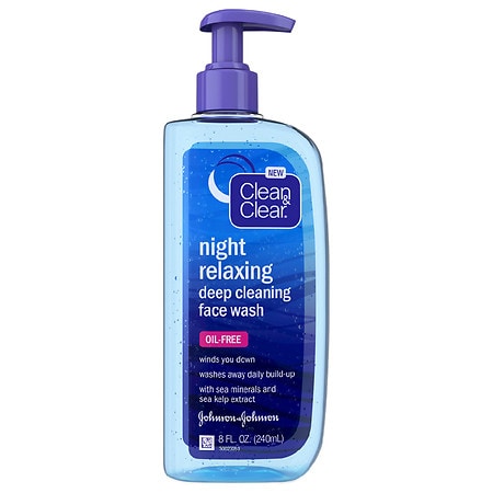 Clean & Clear Night Relaxing Oil-Free Deep Cleaning Face Wash