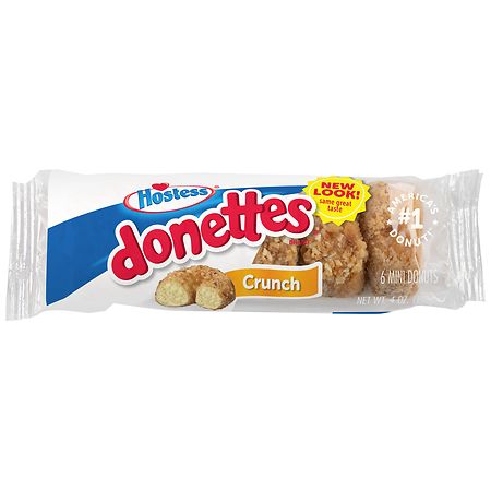 Hostess Donettes Donuts Single Serve Crunch, Sweet Coconut
