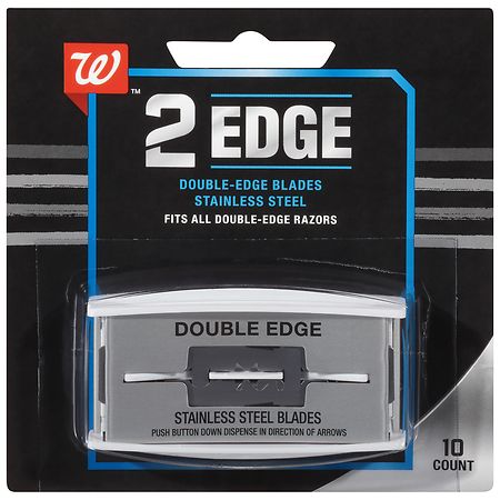 Walgreens 2 Edge Double Edge Stainless Steel Razor Blades