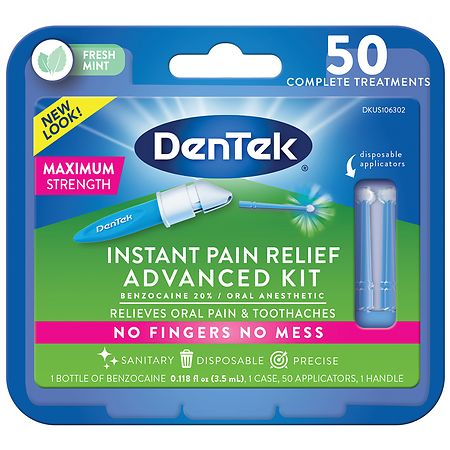 Kanka Maximum Strength Soft Brush Tooth and Gum Pain Gel For Canker Sores,  0.07 oz, One Count 