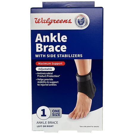 Walgreens Ankle Brace with Side Stabilizers One Size