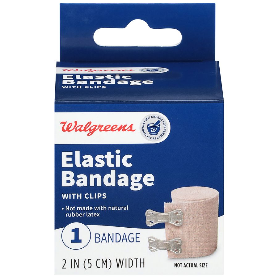 Walgreens Elastic Bandage with Clips 2 Inch Width