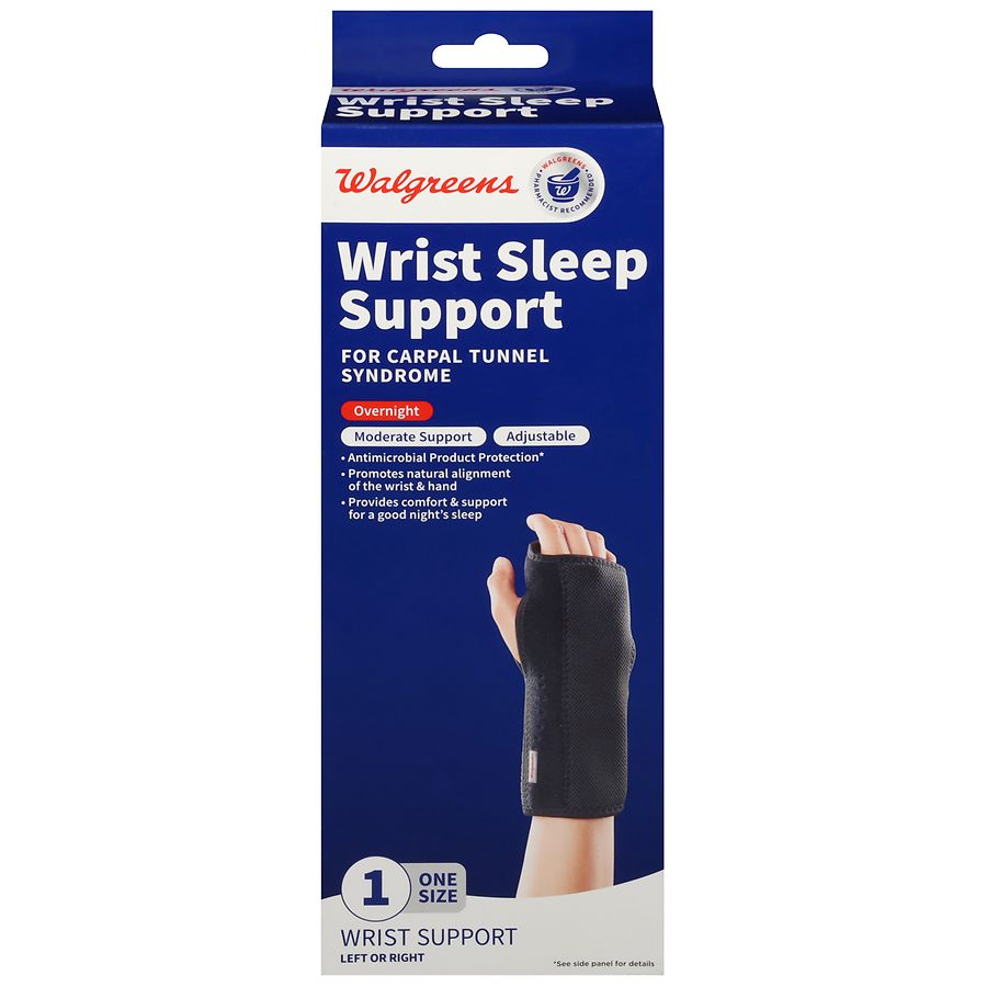 Futuro Night Wrist Support, Helps Provide Nighttime Relief of Carpel Tunnel  Symptoms, Breathable, One Size