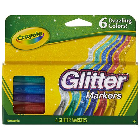 Crayola Crayola Glitter Markers Assorted Colors