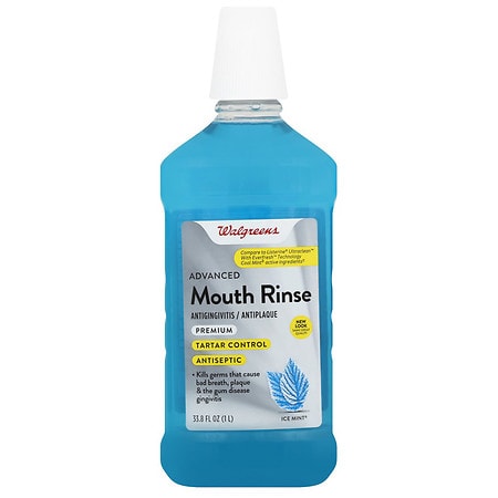 Walgreens Advanced Mouth Rinse Antigingivitis /  Antiplaque Mint