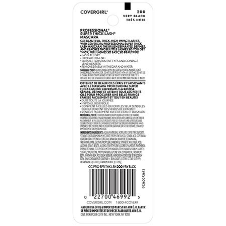 CoverGirl Professional Super Thick Lash Mascara, Very Black 200