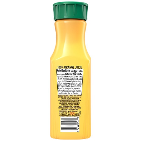 Simply Orange Original Orange Juice Pulp Free 11.5oz Bottle