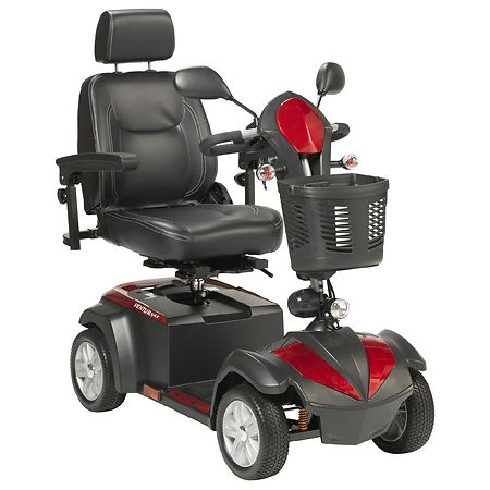 Drive Medical Ventura Power Mobility Scooter 20" Seat Red & Blue