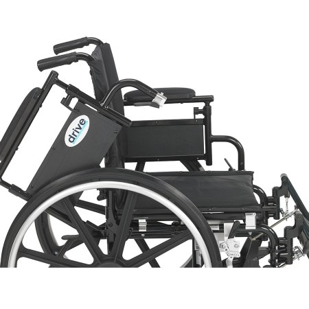 Viper Wheelchair with Flip Back Removable Arms, Desk Arms, Elevating L