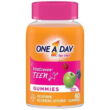 One A Day VitaCraves For Her Teen Multivitamin Gummies Assorted