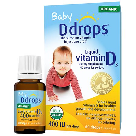 Ddrops Baby Liquid Vitamin D Drops 400 IU