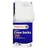 Walgreens Diabetic Crew Socks XL (Men's 13-15) White-0