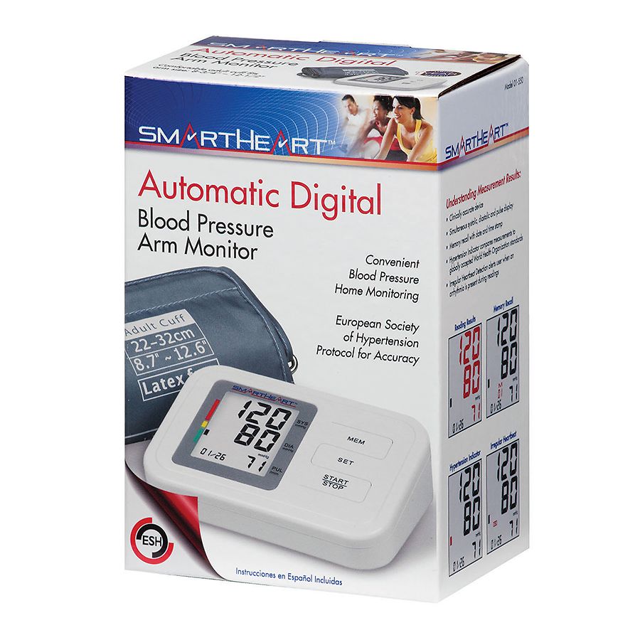 Smartheart Automatic Arm Digital Blood Pressure Monitor w/ Adult