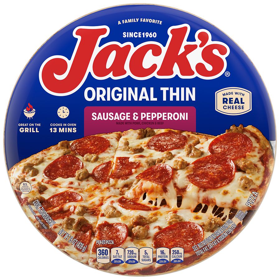 Jack's Sausage and Pepperoni Pizza Sausage & Pepperoni Walgreens