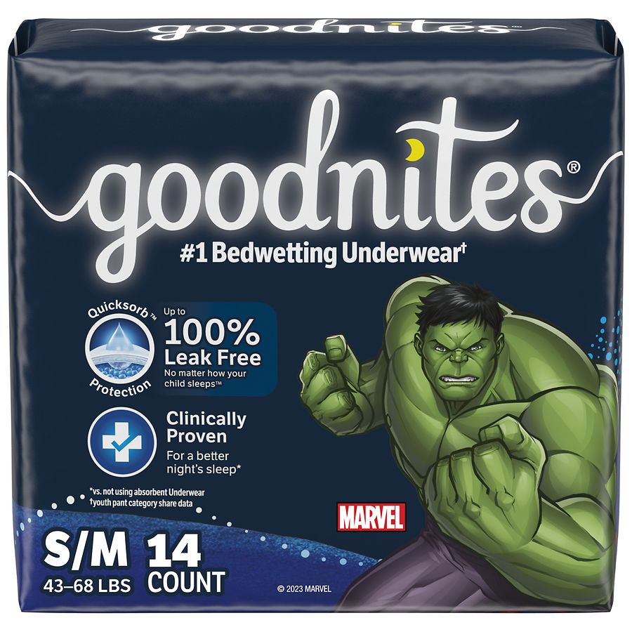 Goodnites Boys' Bedwetting Underwear, L/XL (60-125+ lbs), 25 ct - Foods Co.