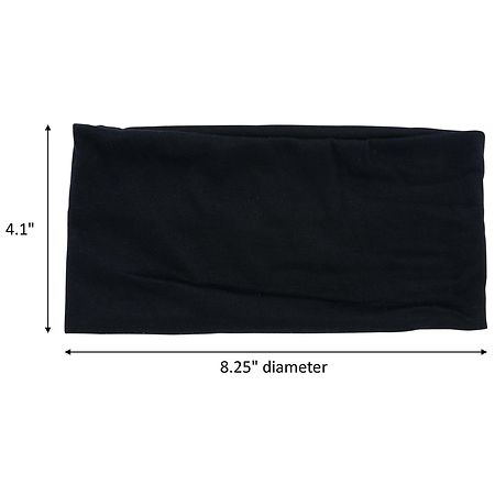 Scunci Extra Wide Stretchy Headwraps Black and Charcoal Grey