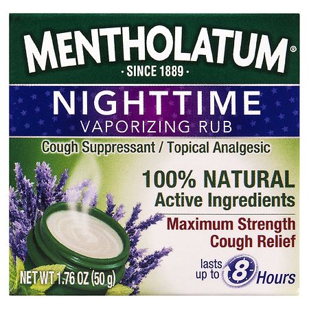 Mentholatum Nighttime Vaporizing Rub with Soothing Lavender Essence