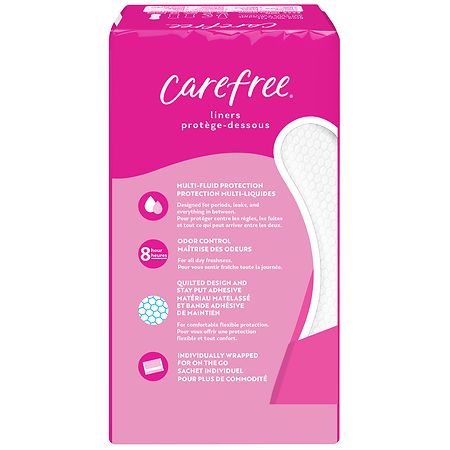 CAREFREE Acti-Fresh Body Shape Pantiliners Regular Unscented - 12x20 COUNT  - Medshopexpress