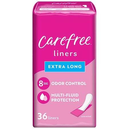 Carefree Acti-Fresh Pantiliners Unscented, Extra Long