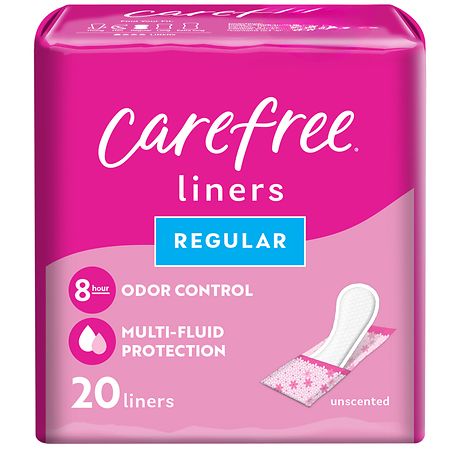 Carefree Acti-Fresh Body Shape Panty Liners Wrapped Unscented