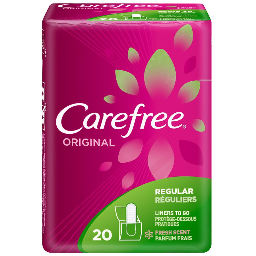 Carefree Original Ultra-Thin Panty Liners, Long, Unscented - 92 Count :  : Health & Personal Care