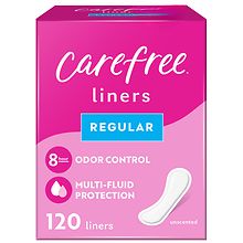 Carefree Acti-Fresh Liners, Body Shape, Regular, Unscented - 120 liners