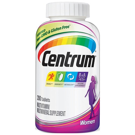 Centrum Women Multivitamin / Multimineral Supplement Tablet  Vitamin D3 (200 Count)