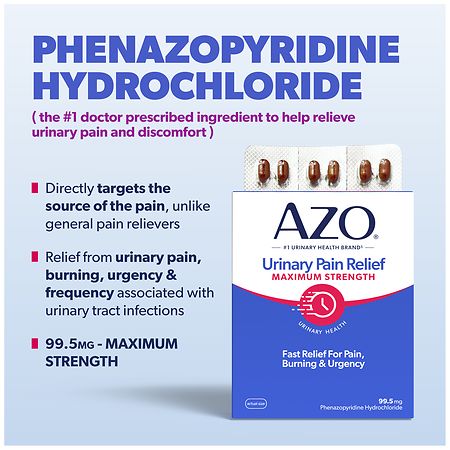 AZO Urinary Pain Relief Maximum Strength Tablets