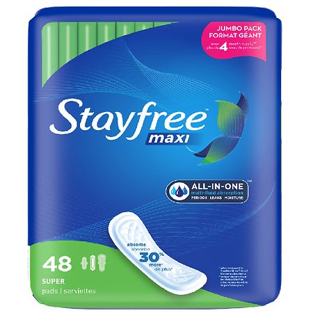 Always Maxi Feminine Pads with Wings for Women, Extra Long Super Absorbency  Unscented, Size 3