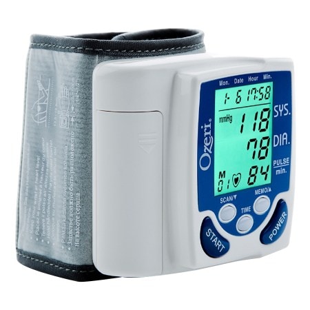 Ozeri BP2M Wrist Blood Pressure Monitor with Hypertension Color