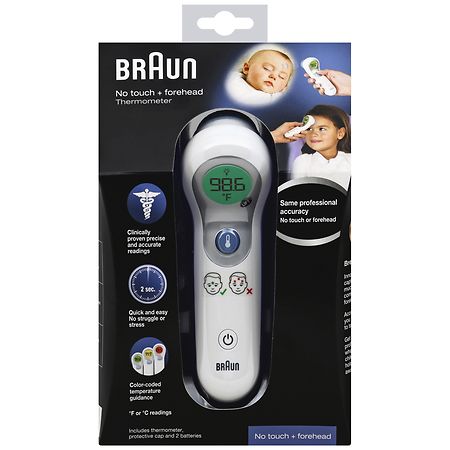 FLTR No Contact Infrared Digital Forehead Thermometer White TMP101 - Best  Buy
