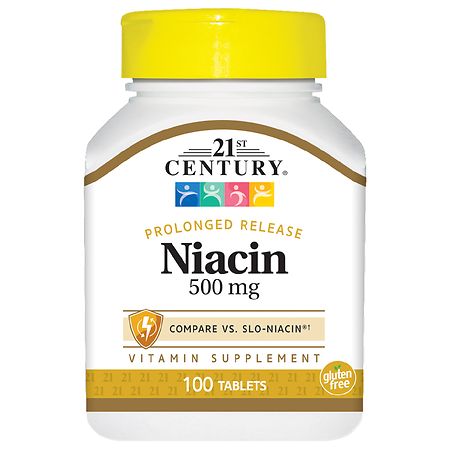 21st Century Niacin 500mg Prolonged Release Tablets