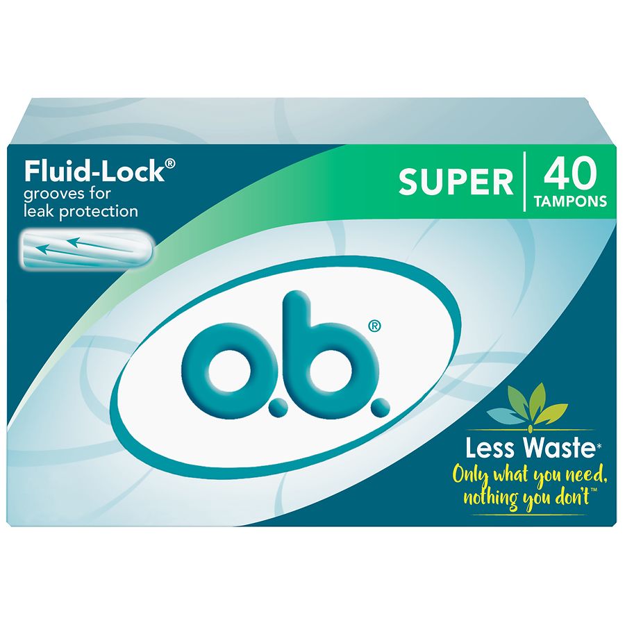 o.b. Applicator-Free Tampons, Super Super | Walgreens