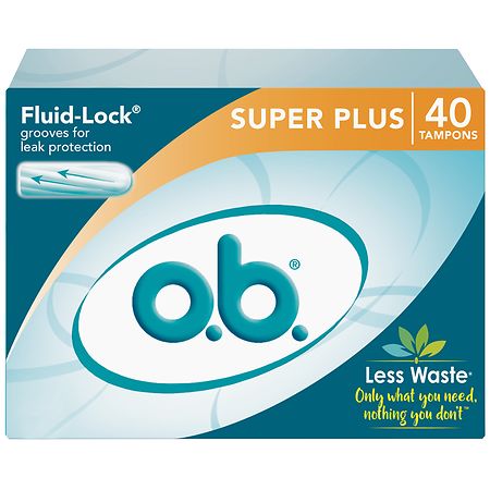 o.b. Original Applicator-Free Tampons, Super Plus Unscented