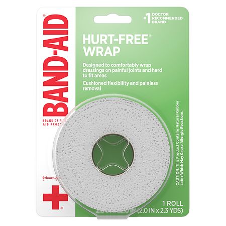 Band-Aid Hurt-Free Self-Adherent Wound Wrap Medium