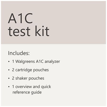 Walgreens A1C Test Kit