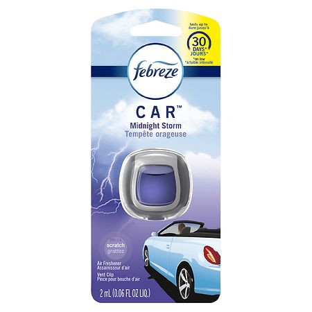 Febreze Car Air Freshener, Island Fresh, Vent Clip - 2 ml