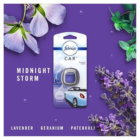 Febreze Car Odor-Eliminating Air Freshener Vent Clip Midnight