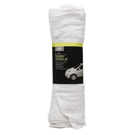 Living Solutions Terry Towels White