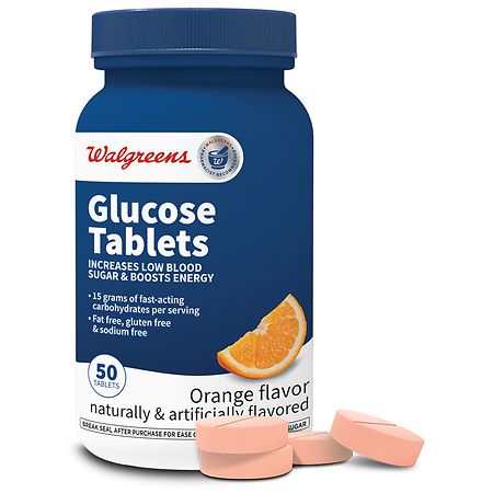Walgreens Glucose Tablets, Orange Walgreens