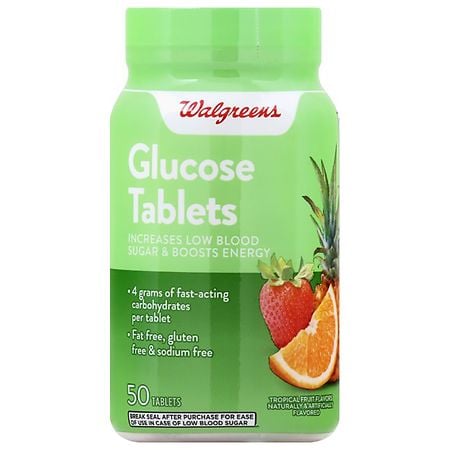 Walgreens Glucose Tablets Tropical Fruit