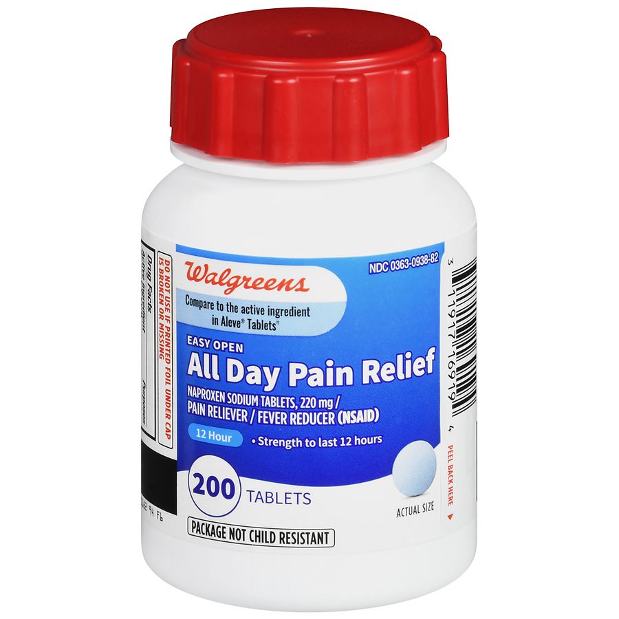 Walgreens All Day Pain Relief Tablets Walgreens