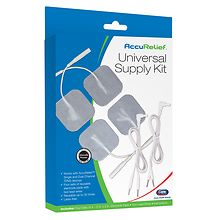 AccuRelief Universal TENS Unit Supply Kit - Pads Lead, 8 Sets of 2(16  Count), 1 - Kroger