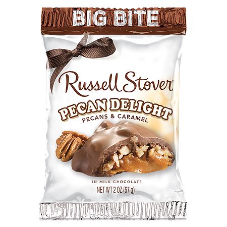 Russell Stover Pecan Delight Big Bite Bar Pecans, Caramel, Chocolate