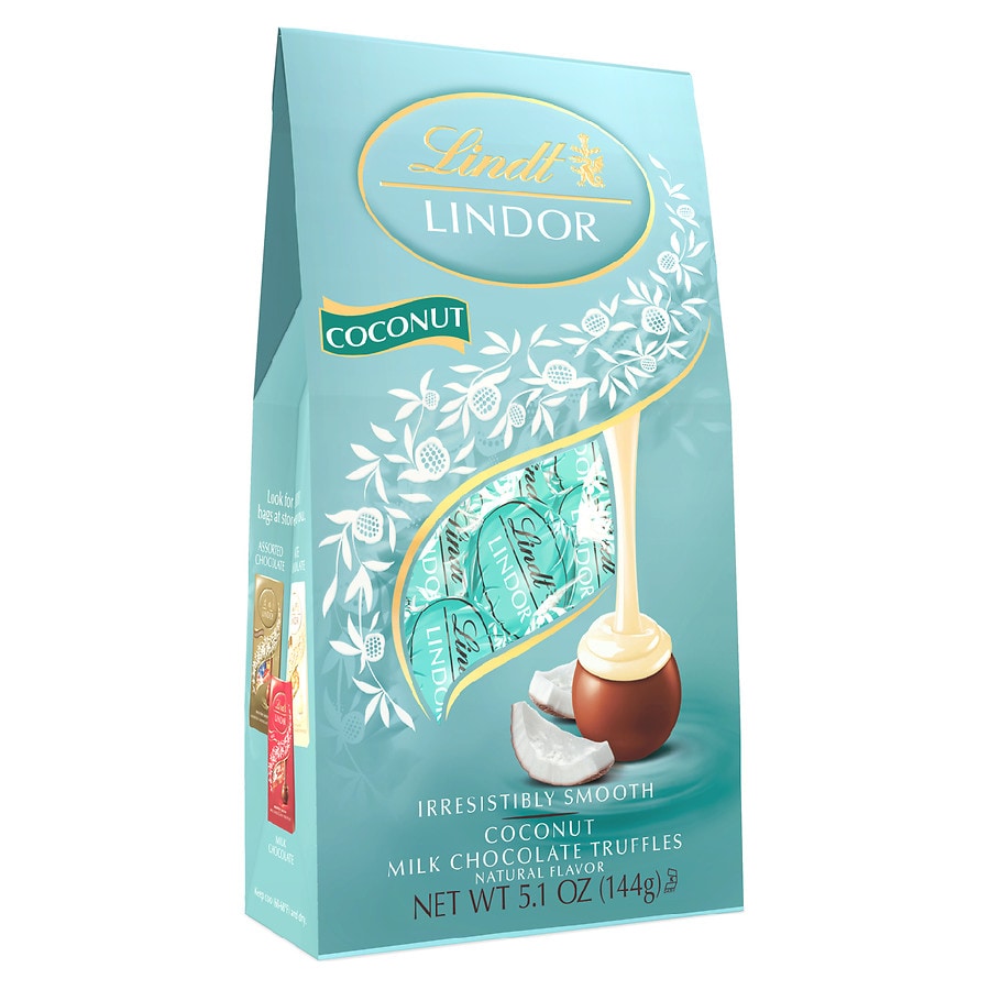 Coconut Chocolate LINDOR Truffles 800-pc Case (353 oz)